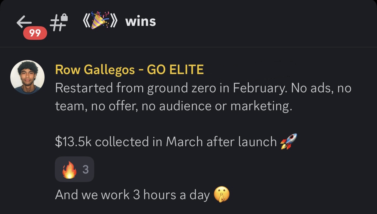 Row Gallegos verified results screenshot